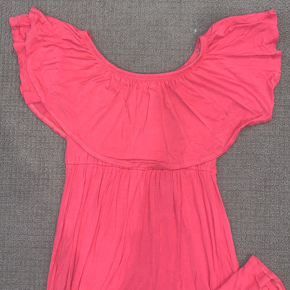 Pink Blush Ruffle Maxi Dress - Picture 4 of 5